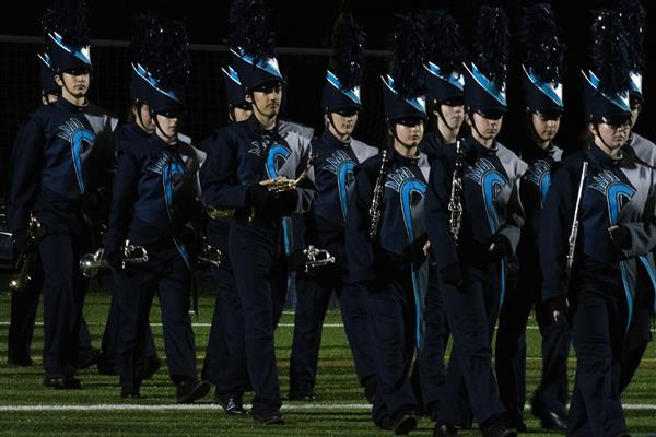 Chesapeake High School Marching Band Performing